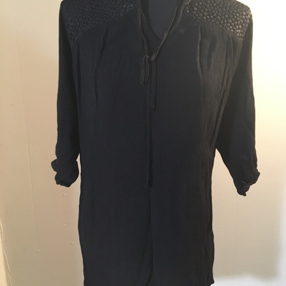 H&M Womens Black Tops, 3/4 Sleeve Size 6 - Picture 1 of 7